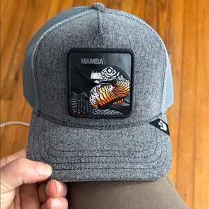 Gray Mamba Patch Cap goorin bros denim